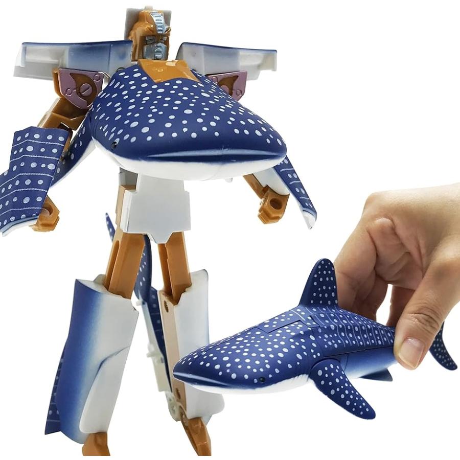 かっこいいぞ 変形するジンベエザメロボット サメ 変形ロボット 立体パズル おもちゃ ジンベエザメロボ ホリック Paypayモール店 通販 Paypayモール