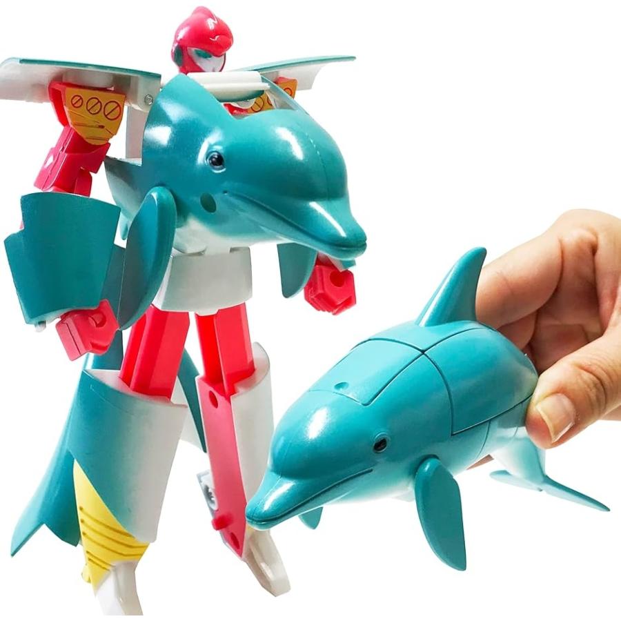 超特価sale開催 かっこいいぞ 変形するドルフィンロボット イルカ 変形ロボット 立体パズル おもちゃ ドルフィンロボ Riosmauricio Com