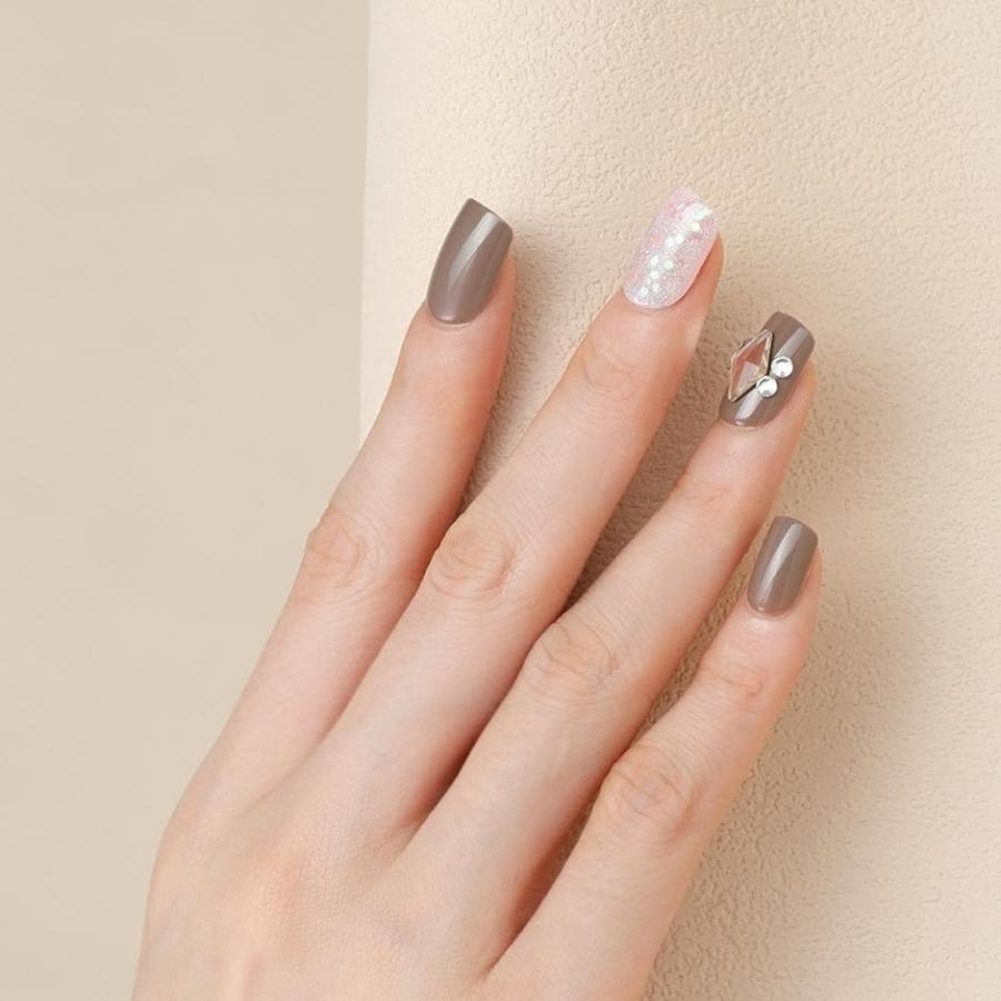 ネイルチップ Joyme 30 スクエアオフ カフェオレ ダイヤ 付け爪 エレガント マニキュア 可愛い 花 Hdc23 2b4sdcdkjo スピード発送 ホリック 通販 Yahoo ショッピング