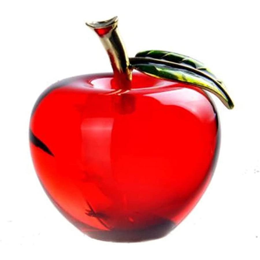 りんご 水晶 特別セール品 クリスタル 風水 アイテム インテリア 浄化 置物 癒し 最大98％オフ オブジェ 赤色 雑貨