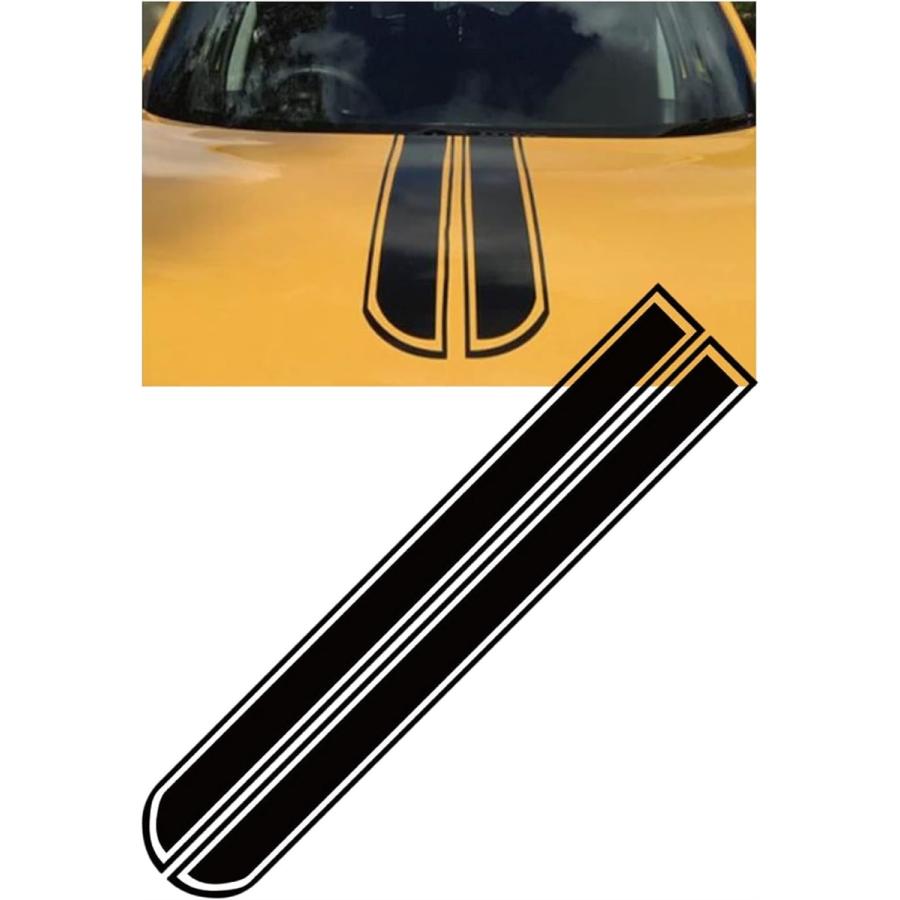 Sale 80 Off Morytrade ボンネット ステッカー ストライプ ボディ シール 車 自動車 レーシング 1cm ブラック 2 080円 Aynaelda Com