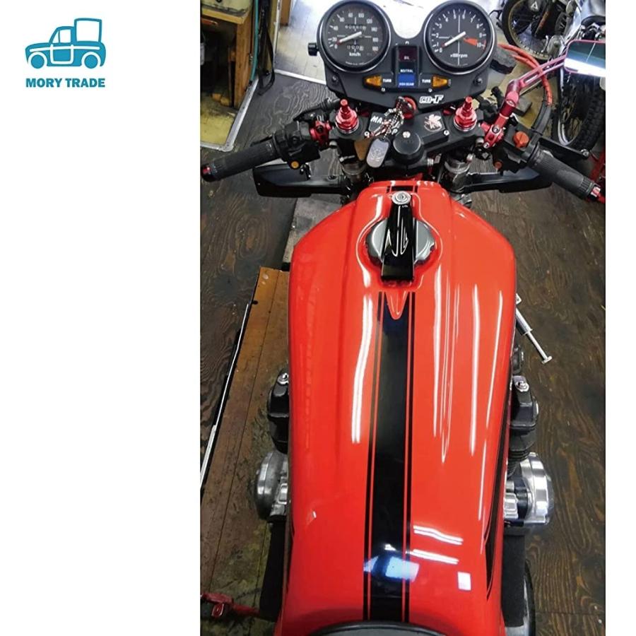 Morytrade バイク ステッカー 反射 ライン ストライプ タンク 4 5x50cm レッド 赤 2本セット オートバイ オンライン限定商品 ボディ