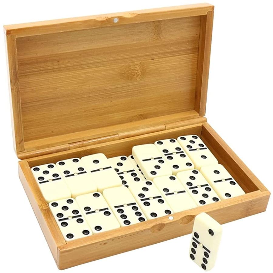 ドミノゲーム テーブルゲーム ドミノ牌 レクリエーション おもちゃ 子供 大人 竹箱付き ホリック Paypayモール店 通販 Paypayモール