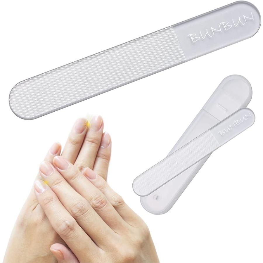 爪やすり 爪磨き ガラス製 つや出し ネイルファイル ネイルシャイナー ネイルケア 9cmx1 3cm 9cmx1 3cm