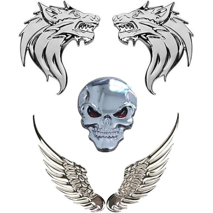 エンブレム ステッカー 3d 翼 羽根 両面テープ スカル 骸骨 狼 シール 車 シルバーカラー 2b4x1l5ptd スピード発送 ホリック 通販 Yahoo ショッピング