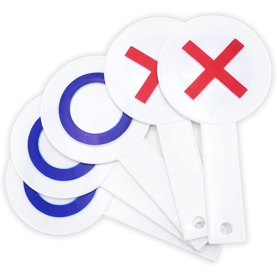 Xプレート アンサープレート 両面仕様 まるばつクイズ イベント おもしろ 5個セット 約 全長 19 5cm 直径 9 5cm ホリック Paypayモール店 通販 Paypayモール