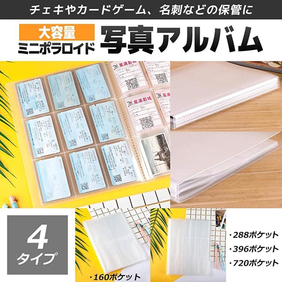 定番から日本未入荷 インスタント 写真 アルバム 透明 大容量 ミニ チェキ ネームカード 名刺 2ポケット Rmladv Com Br