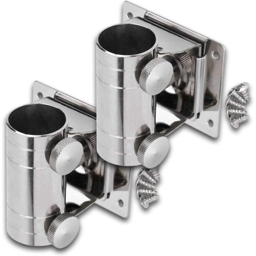 熱い販売 ロッドホルダー ポールホルダー 2個 パラソルスタンド 竿受け クーラー ボックス つり竿 釣竿 シルバー 2 980円 Sarozambia Com