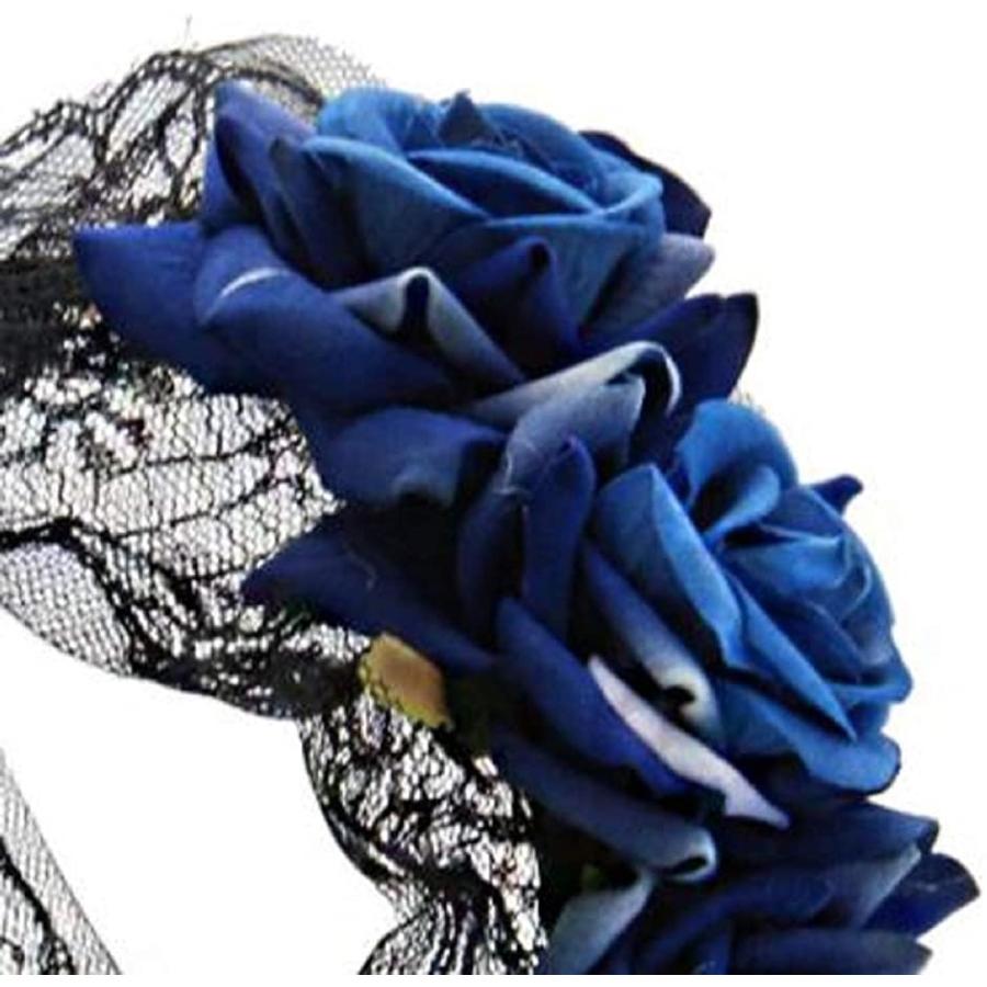 ディフディフ薔薇 カチューシャ ゴスロリ ヘッドドレス ヘアアクセサリー 髪飾り パーティー 綺麗 お洒落 ブルー ホリック Paypayモール店 通販 Paypayモール