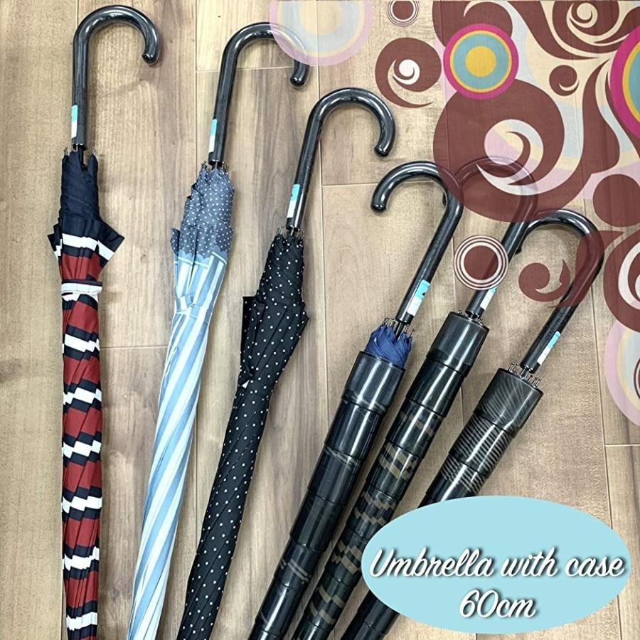 スライドカバー付き 傘 レディース 長傘 60cm ワンタッチ 丈夫 軽量 グラスファイバー C 60cm ホリック Paypayモール店 通販 Paypayモール