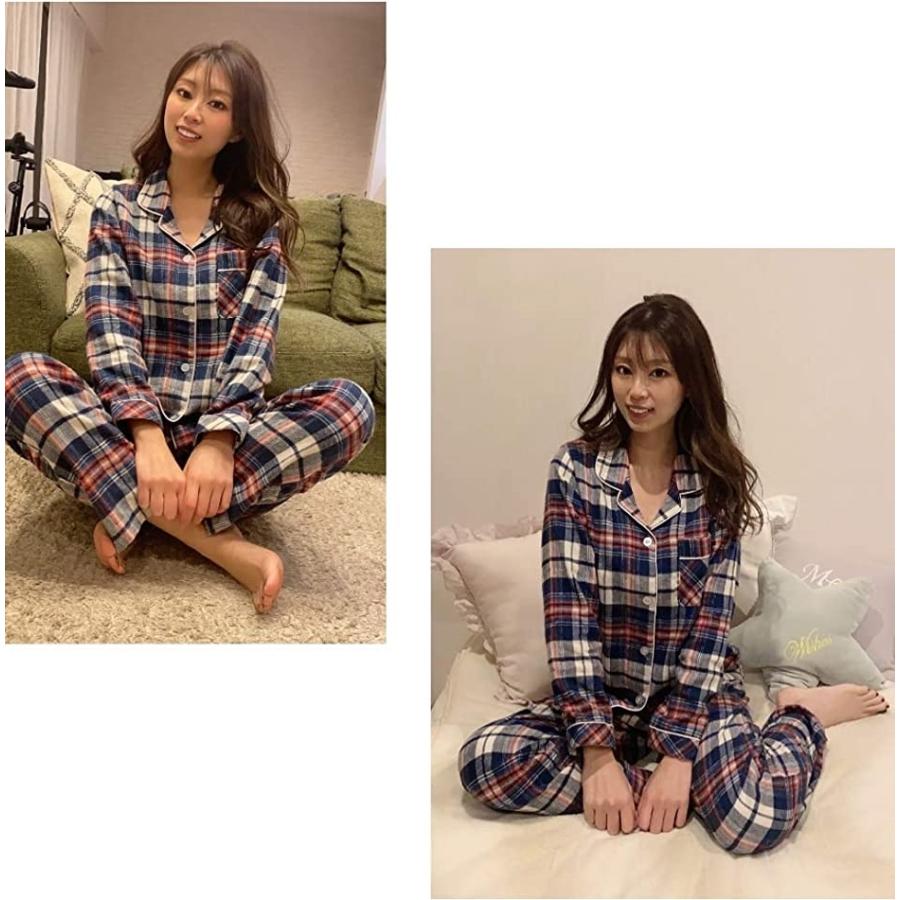フランネル パジャマ 上下 レディース おしゃれ 女性用 長袖 前開き ナイトウェア 部屋着 綿100 S スピード発送 ホリック Paypayモール店 通販 Paypayモール