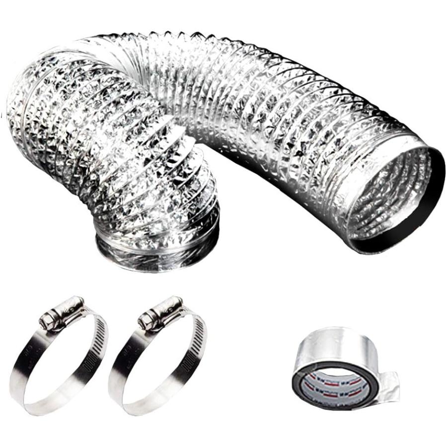 アルミ ダクト ホース フレキシブル 排気 換気 蛇腹 100mmx3m Belle Ile Nature Org