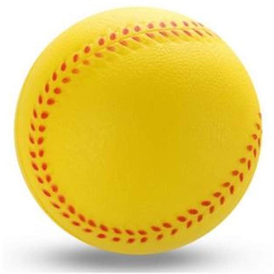 返品不可 野球 練習 ウレタン ボール 直径 約 3 7cm イエロー 280円 球 セット