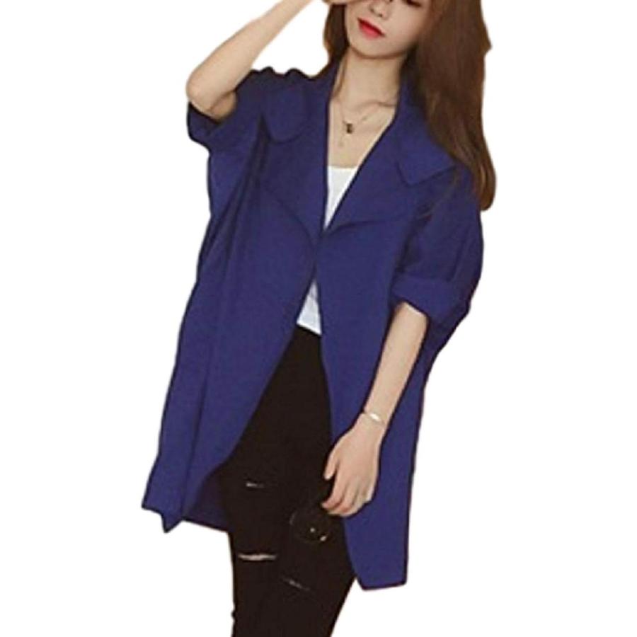 ニブンノイチスタイル シングル 可愛い ウーマン ハーフ 秋 スプリング トレンチ コート レディース 青 ブルー L 2bong ホリックワークショップ 通販 Yahoo ショッピング