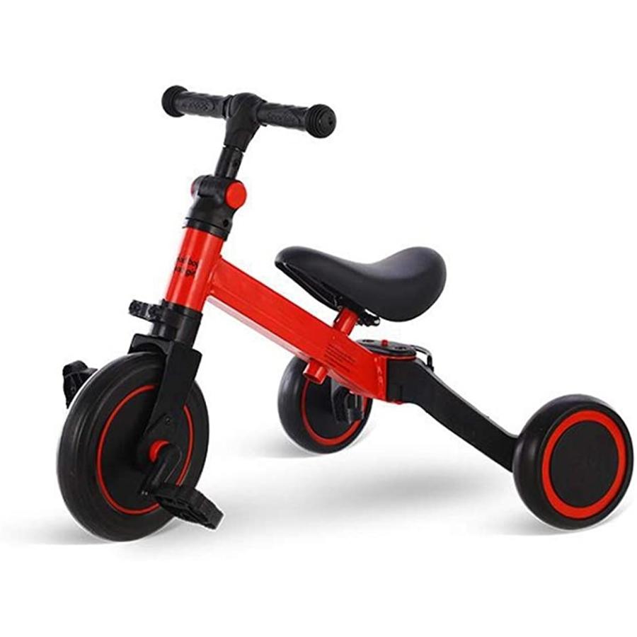 売れ筋 三輪車 ミニバイク バランスバイク 折りたたみ三輪車 ペダルなし自転車 5 In 1キックバイク