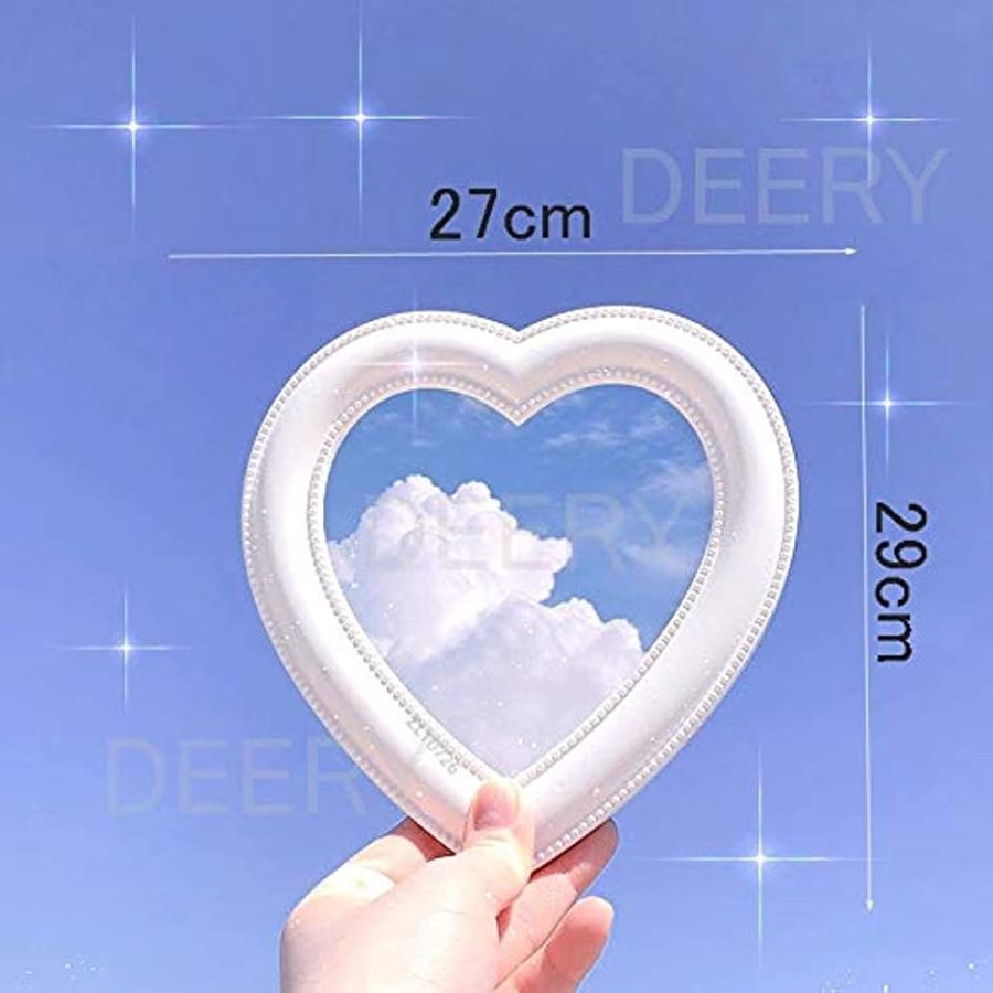 ハート ミラー 鏡 かわいい ハート型 壁掛け ハート鏡 ハートミラー おしゃれ鏡 ハート型鏡 可愛い鏡 ホワイト 2b6cxyh84g ホリックワークショップ 通販 Yahoo ショッピング
