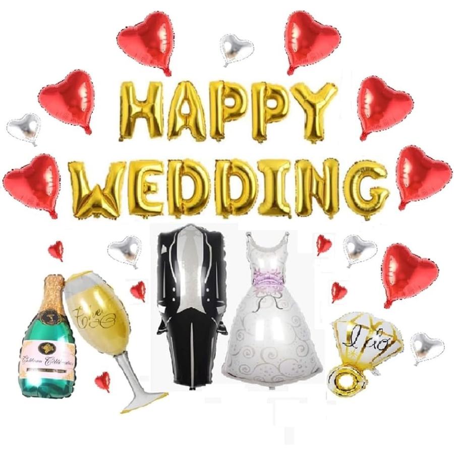 結婚式 ウェディング 巨大 バルーン ハート 指輪 Happy Wedding ホリック Paypayモール店 通販 Paypayモール