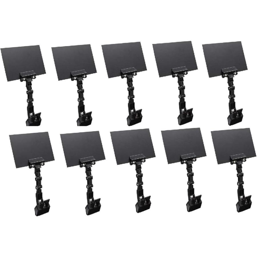 Pop スタンド ポップ クリップ 販促用 プライス カード サイン ボード ディスプレイ 黒 10個 セット 黒 10個 セット ホリック Paypayモール店 通販 Paypayモール