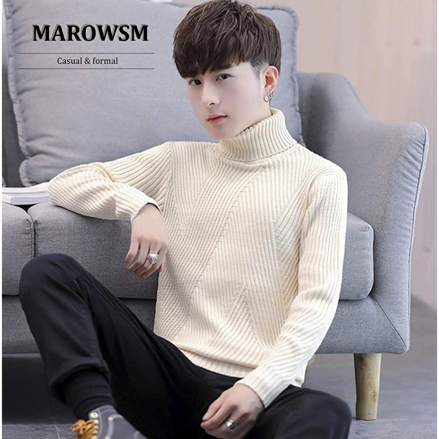 マローサム ハイネック セーター タートルネック 細身 メンズ 男性用 Mdm 白 M スピード発送 ホリック Paypayモール店 通販 Paypayモール