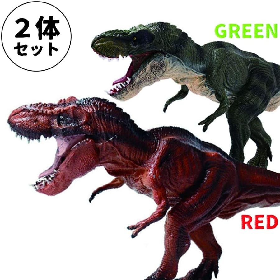 恐竜 レッド ティラノサウルス 緑 ｔ レックス フィギュア おもちゃ 2体 セット 30cm 口 開閉 リアル 模型 自立 誕生日 景品 2b6f91ic1g ホリックワークショップ 通販 Yahoo ショッピング