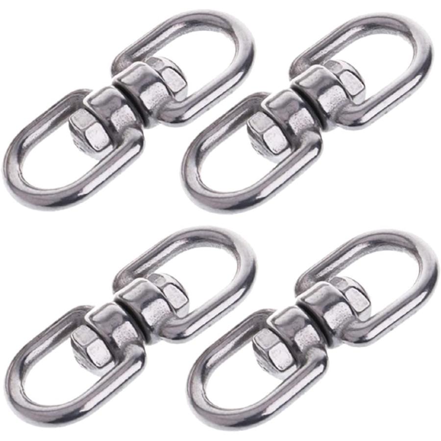 回転カン ステンレス 金具 リード キーホルダー スイベル よりとり ヨリ取りリング M6x4個(M6x4個) 2B6FH45T8V