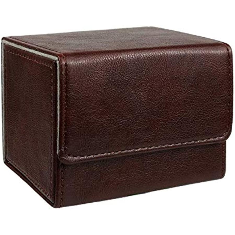 デッキケース トレカ カードケース 100枚収納 レトロシリーズ 革 トレーディング カードデッキ ストレージ ボックス ブラウン ホリック Paypayモール店 通販 Paypayモール