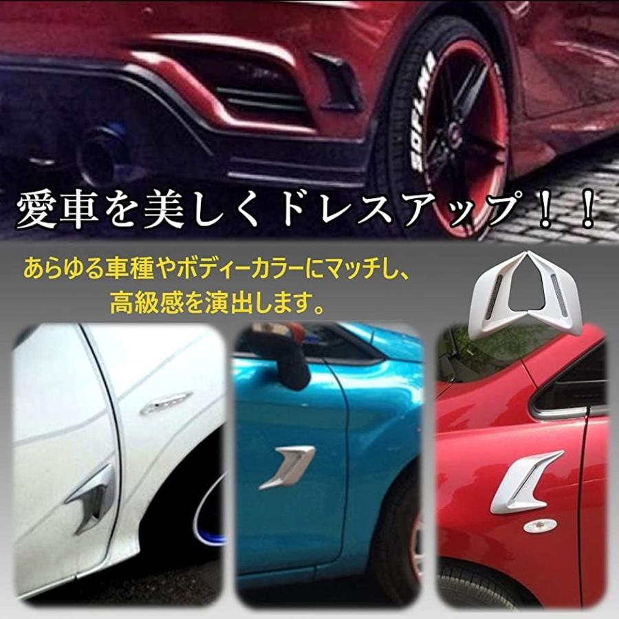 ダミーダクト 車 フェンダーダクト ボンネット 両面テープ2種類付き 黒 両面テープ2種 スピード発送 ホリック Paypayモール店 通販 Paypayモール