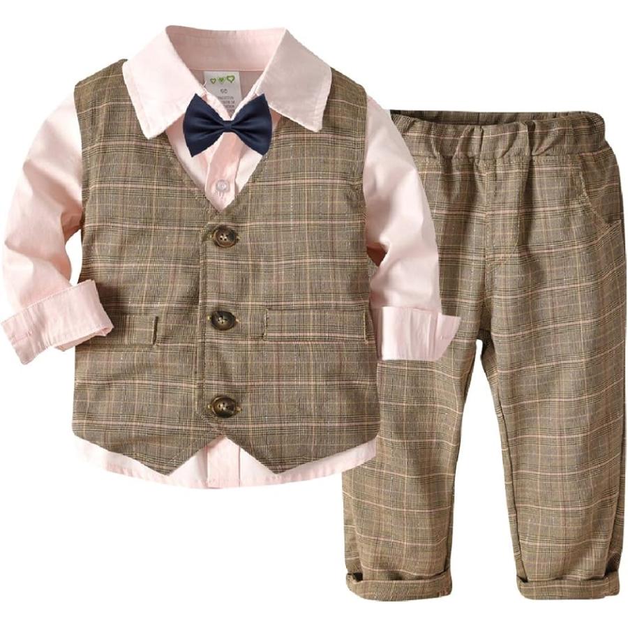 キッズ フォーマル 男の子 スーツ 4点セット おしゃれ 子供服 ブラウン ピンク 110cm ブラウン ピンク 110 スピード発送 ホリック Paypayモール店 通販 Paypayモール