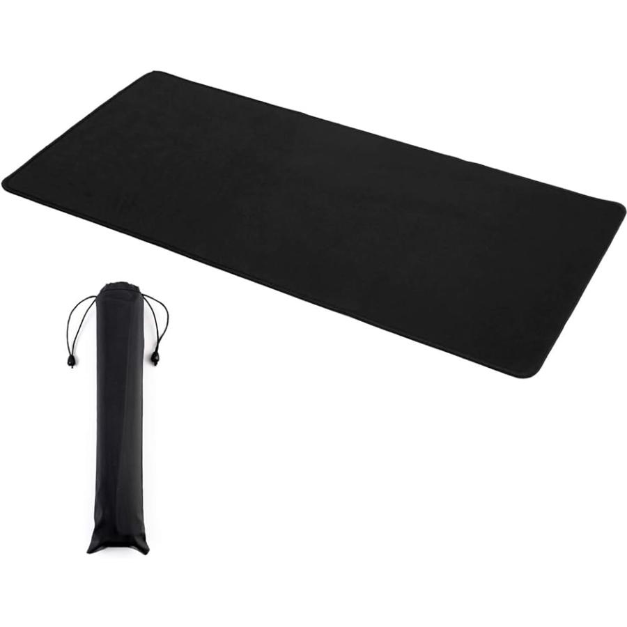 売り切り御免 カードゲーム用マット ６０cmx３０cm 大判サイズ ブラック ラバー素材 収納袋付き プレイマット 収納袋 30cm X 60cm