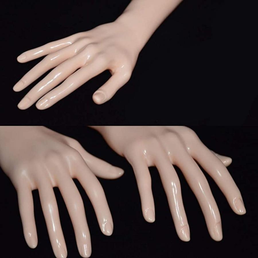 ランキング総合1位 女性の手マネキン指手袋リングブレスレットディスプレイ 白 その他diy