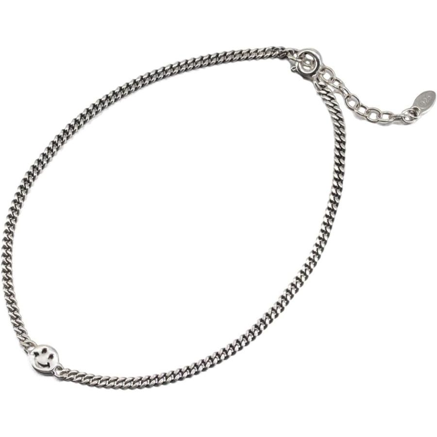 Terrasn アンクレット スターリング シルバー 925 スマイル ニコちゃん ミサンガ メンズ 最大86 Offクーポン