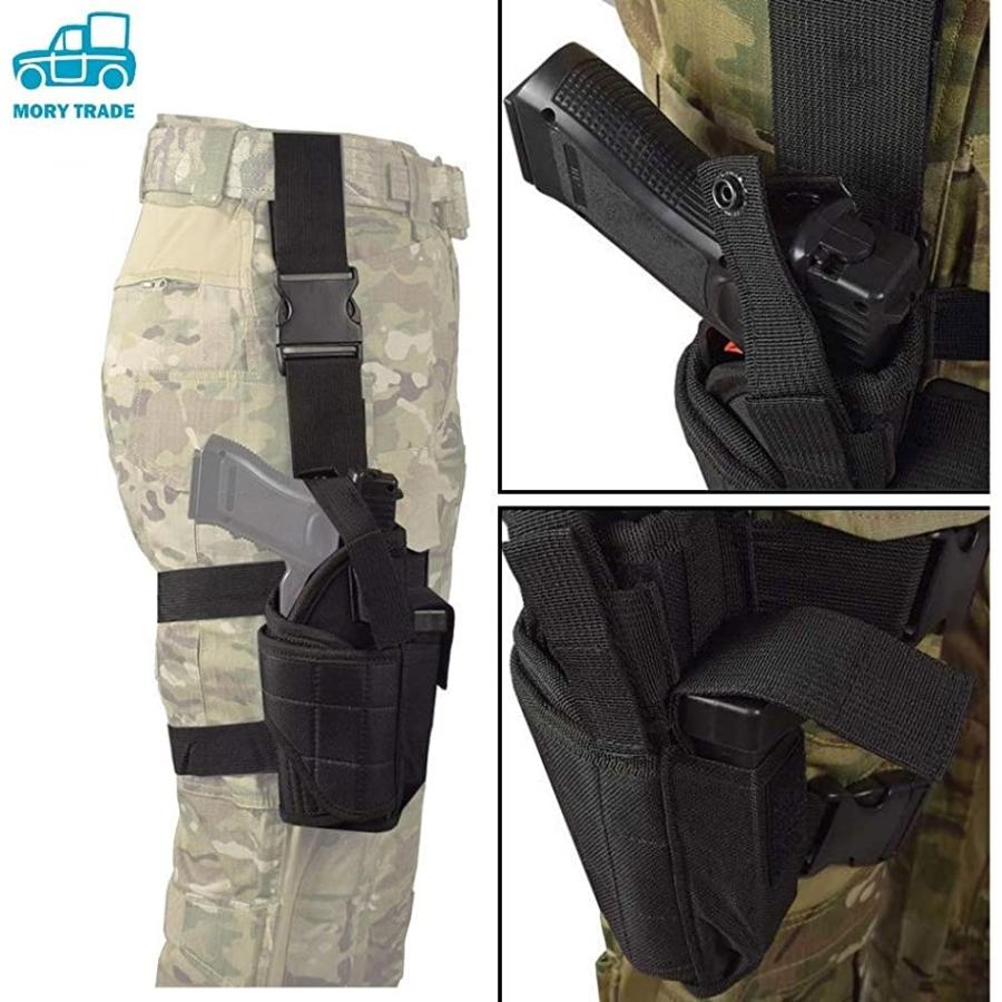 当店限定販売 レッグホルスター ホルスター ハンドガン ガンホルダー 右 サバゲー ブラック