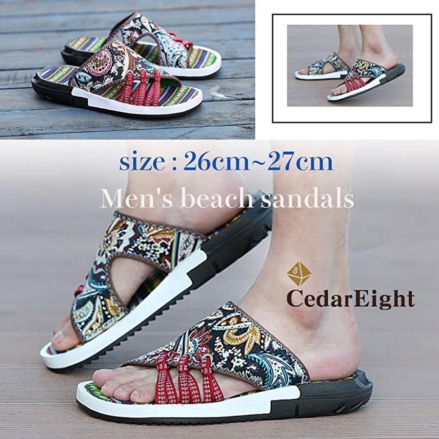 ビーチサンダル 44 メンズ アジアン エスニック 軽量 カッコイイ かっこいい おしゃれ お洒落 27 ブラック 27 0 Cm スピード発送 ホリック Paypayモール店 通販 Paypayモール