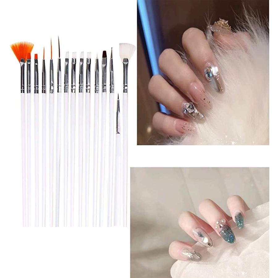 ネイルアートセット 37点セット ネイルアートツール ネイルブラシ15本 ドットペン5本 ラインテープ10個 ネイル用品 白 ホリック Paypayモール店 通販 Paypayモール