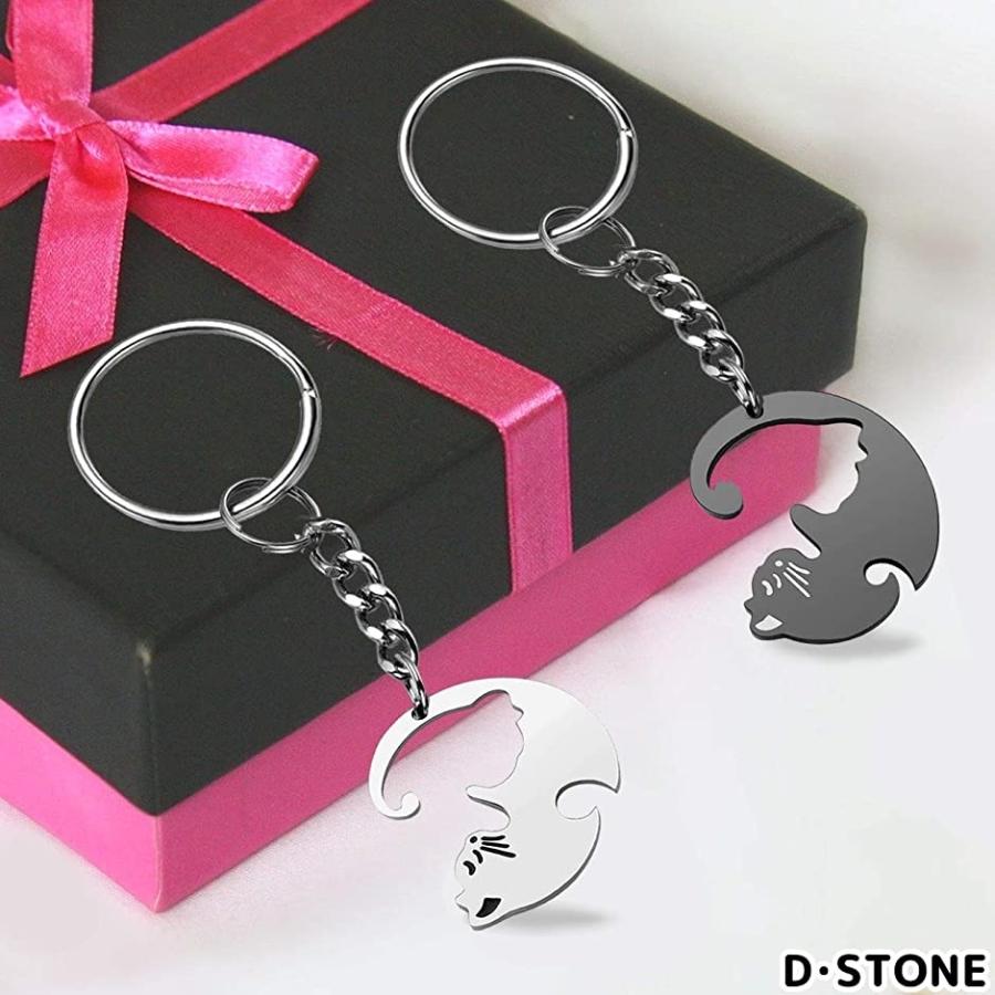 猫 キーホルダー ペア カップル キーリング ネコちゃん ステンレス製 プレゼント 黒と銀色 2b6iwujr6r ホリックワークショップ 通販 Yahoo ショッピング
