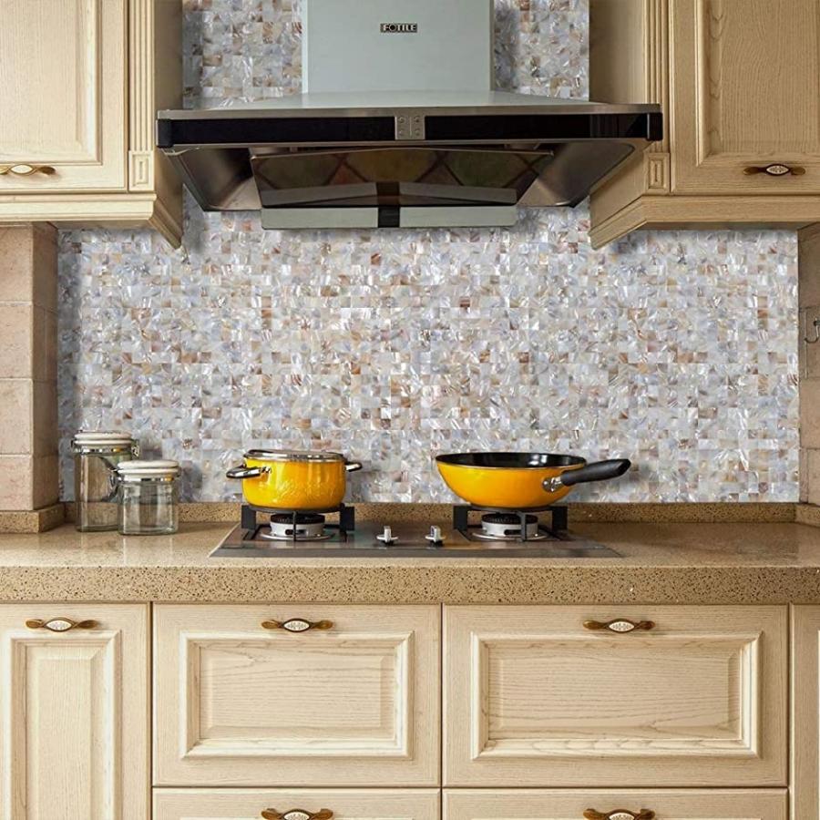格安hot 7シート 天然シェルモザイクタイル Color ホリック Paypayモール店 通販 Paypayモール 貝殻タイルシール 防水耐熱タイルシート 壁紙シール 台所用 洗面所用 Natural 得価新作 Vanderschooten Com
