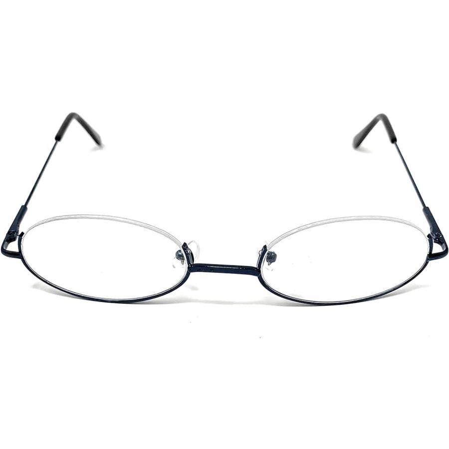 丸型 アンダーリム 伊達メガネ 下フレーム ファッションメガネ フリーサイズ ネイビー Free Size ホリック Paypayモール店 通販 Paypayモール