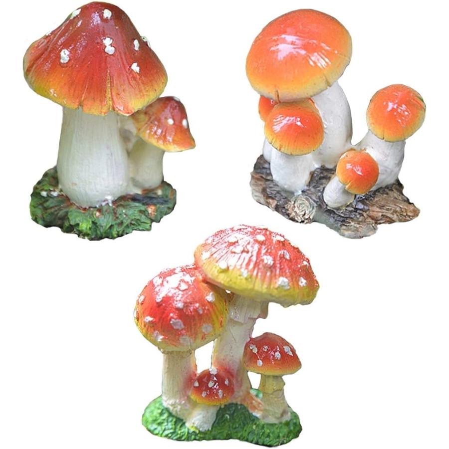 ガーデニング 庭 置物 インテリア オブジェ ガーデン オーナメント キノコ 3種セット B キノコ B ホリック Paypayモール店 通販 Paypayモール