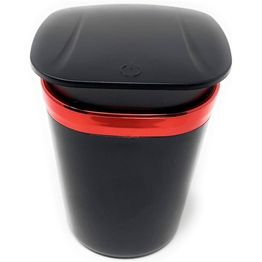 車用 灰皿 自動led照明付き ドリンクホルダー型 22a W新作送料無料 ワンプッシュ レッド