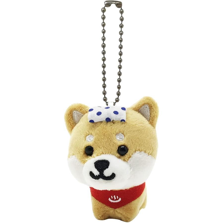 旅するマメしば ぬいぐるみキーホルダー かわいい ふわふわ 犬 柴犬 豆柴 おもちゃ 癒し 温泉バージョン ホリック Paypayモール店 通販 Paypayモール