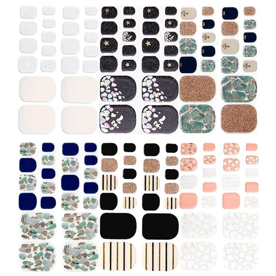 6種類セット 足指用 ネイルシール ネイルステッカー ジェルネイル風 F21 6 15 ホリック Paypayモール店 通販 Paypayモール