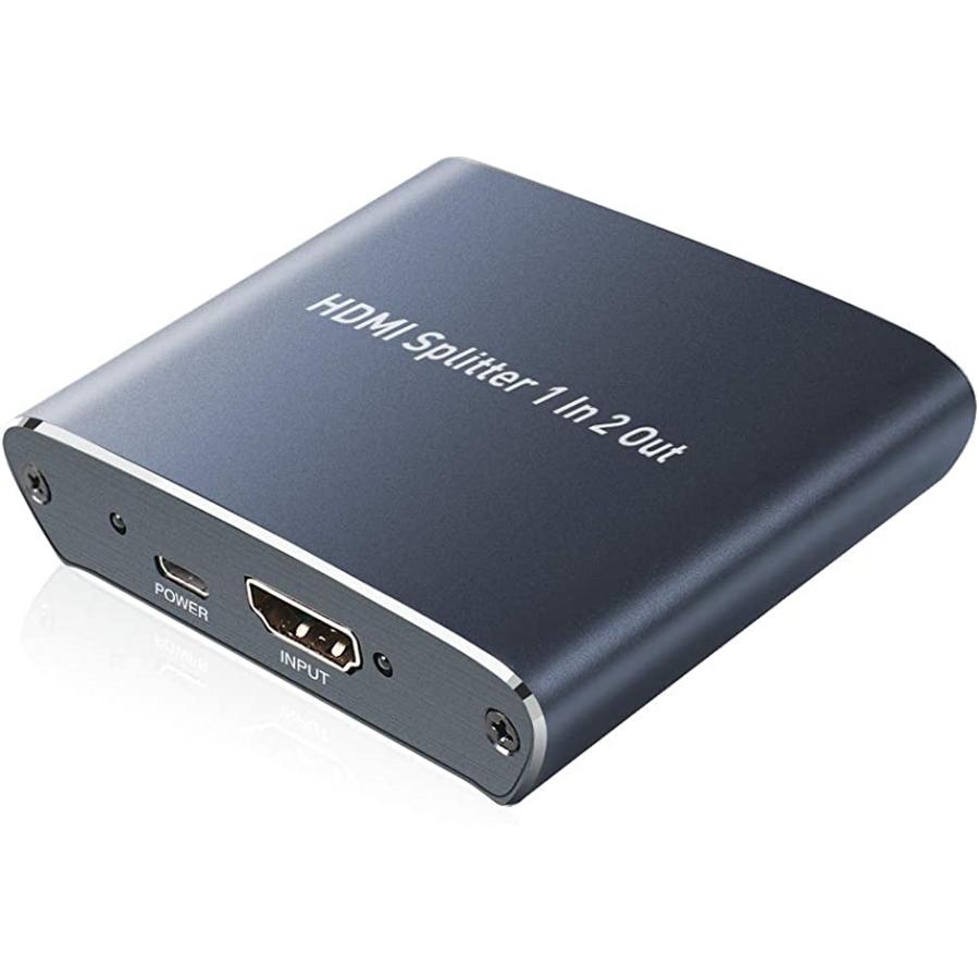 HDMI 分配器 スプリッター 1入力2出力 4K スプリッター2画面同時出力 3D 1080P 対応 PS4 HDTV Gray 当店限定販売