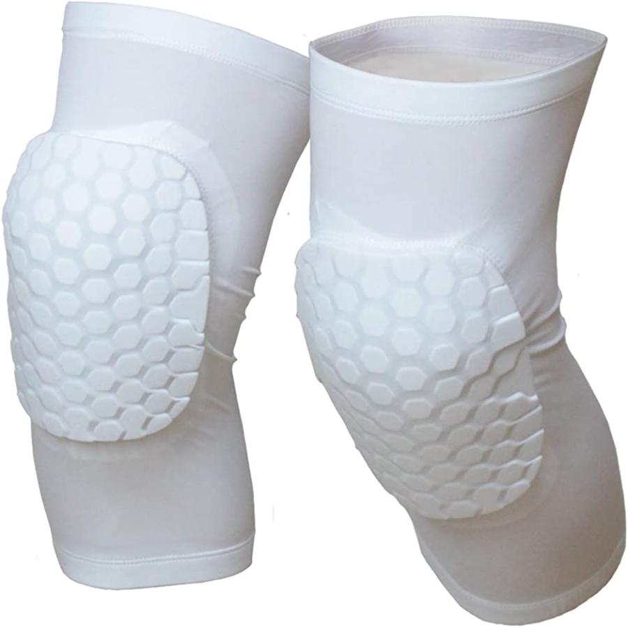 膝パッド ひざパッド 2枚セット 作業用 膝サポーター 膝当て スポーツ ニーパッド プロテクター 痛み 対策(ホワイト, M)