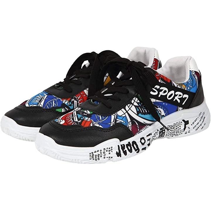 アスペルシオ ローカット シューズ スニーカー メンズ 運動靴 軽量 26 5 カラフル カラフルブラック 26 5 Cm 3e ホリック Paypayモール店 通販 Paypayモール