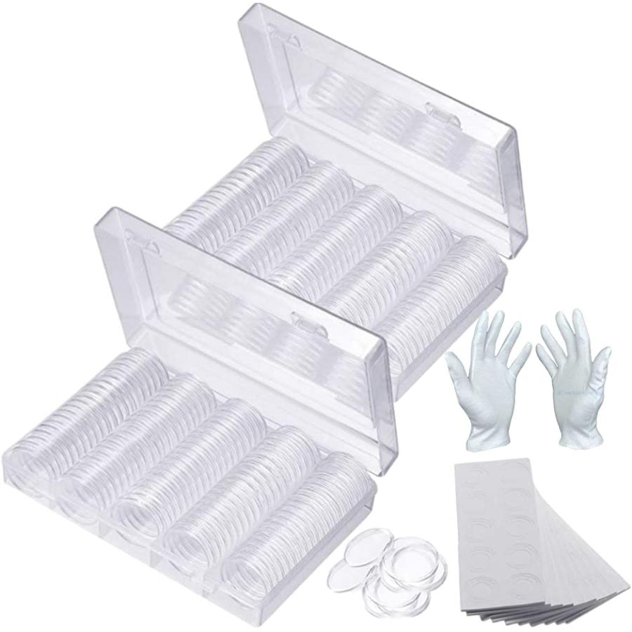 コイン収納ケース 2個セット コインホルダー コインカプセル コイン収納ボックス 記念硬貨 メダル