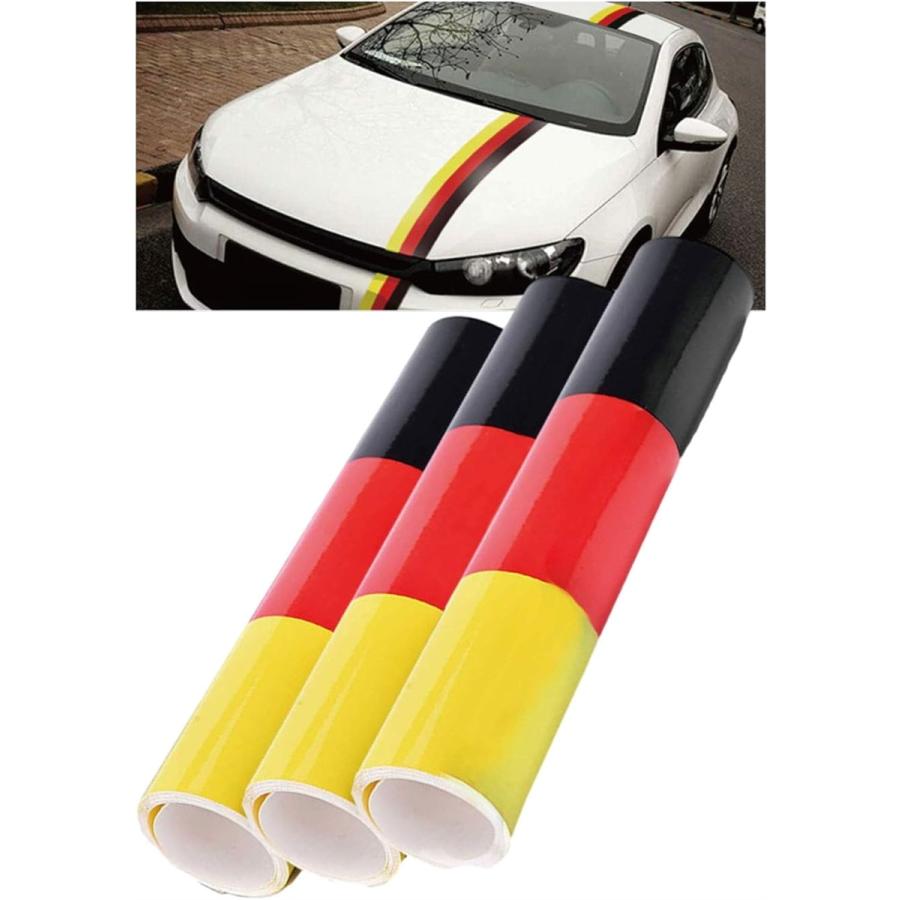 返品 交換対象商品 Morytrade ボディ ステッカー ストライプ 車 レーシング デカール ボンネット ルーフ 1mｘ3巻セット ドイツ 1 980円 Sarozambia Com