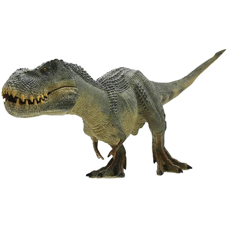 n.hit フィギュア ティラノサウルス 恐竜 模型 大迫力 両足自立 送料込 おもちゃ 子供 口開閉 全長35.5cm 輸入