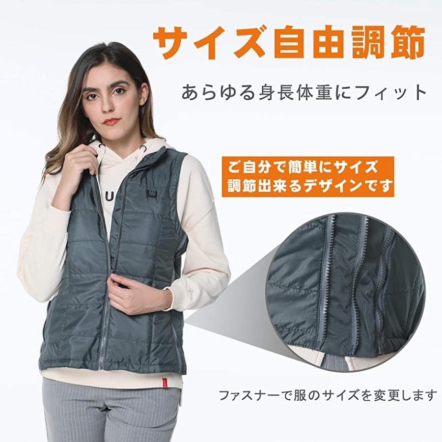 電熱ベスト ヒートベスト 日本製ヒーター Pse認証済 加熱ベスト 電熱ジャケット ダークグリーン レディースb Free Size 2b6r6vh1tc ホリックワークショップ 通販 Yahoo ショッピング