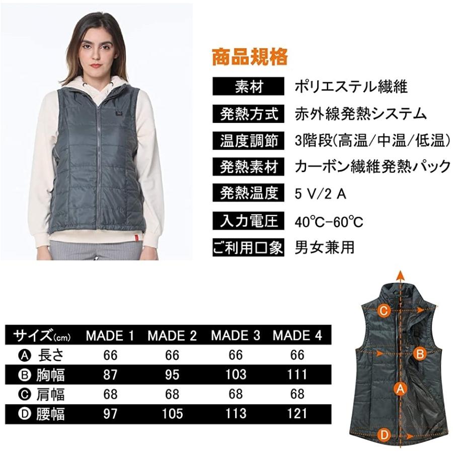 電熱ベスト ヒートベスト 日本製ヒーター Pse認証済 加熱ベスト 電熱ジャケット ダークグリーン レディースb Free Size 2b6r6vh1tc ホリックワークショップ 通販 Yahoo ショッピング