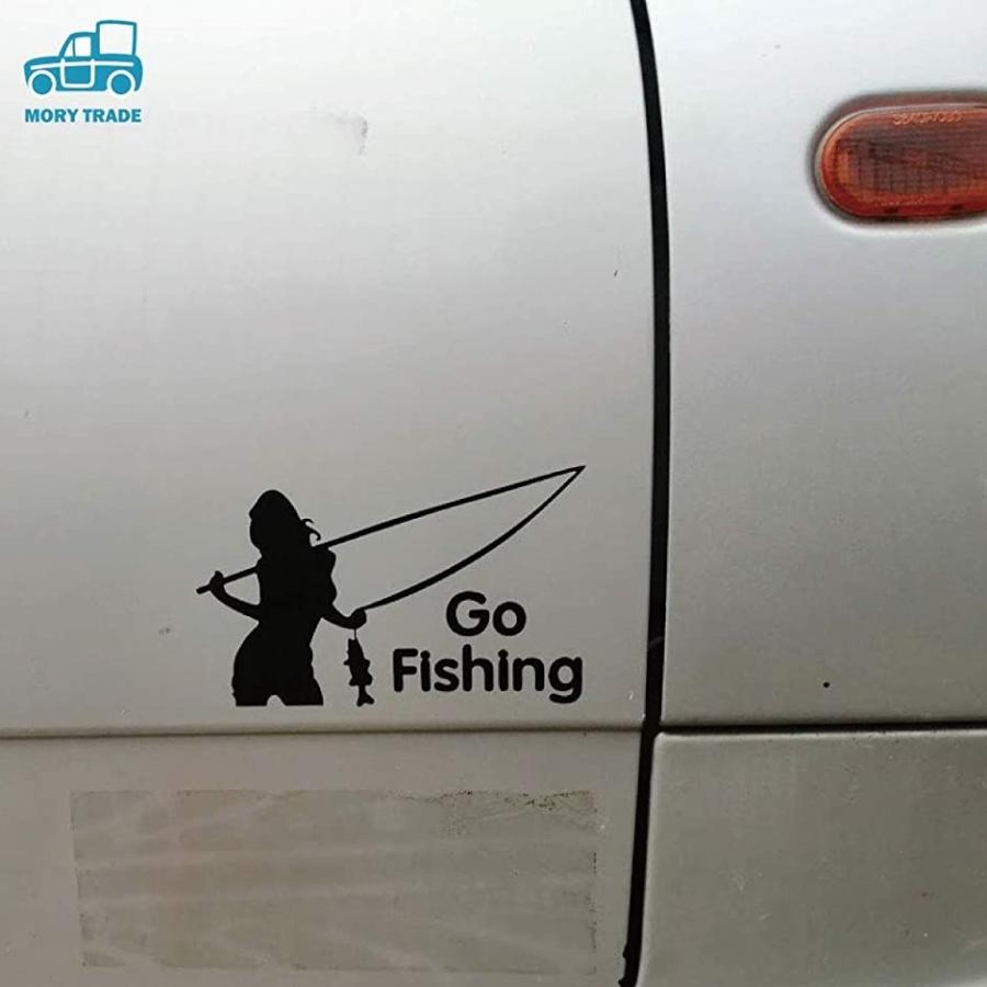 人気急上昇 Morytrade 車 反射 ステッカー 釣り 魚 フィッシング シール 自働車 ドレスアップ 黒 3種類 Smaksangtimur Jkt Sch Id